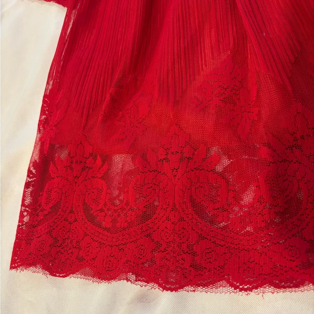 Elegant Red Lace‎ Kids Dress